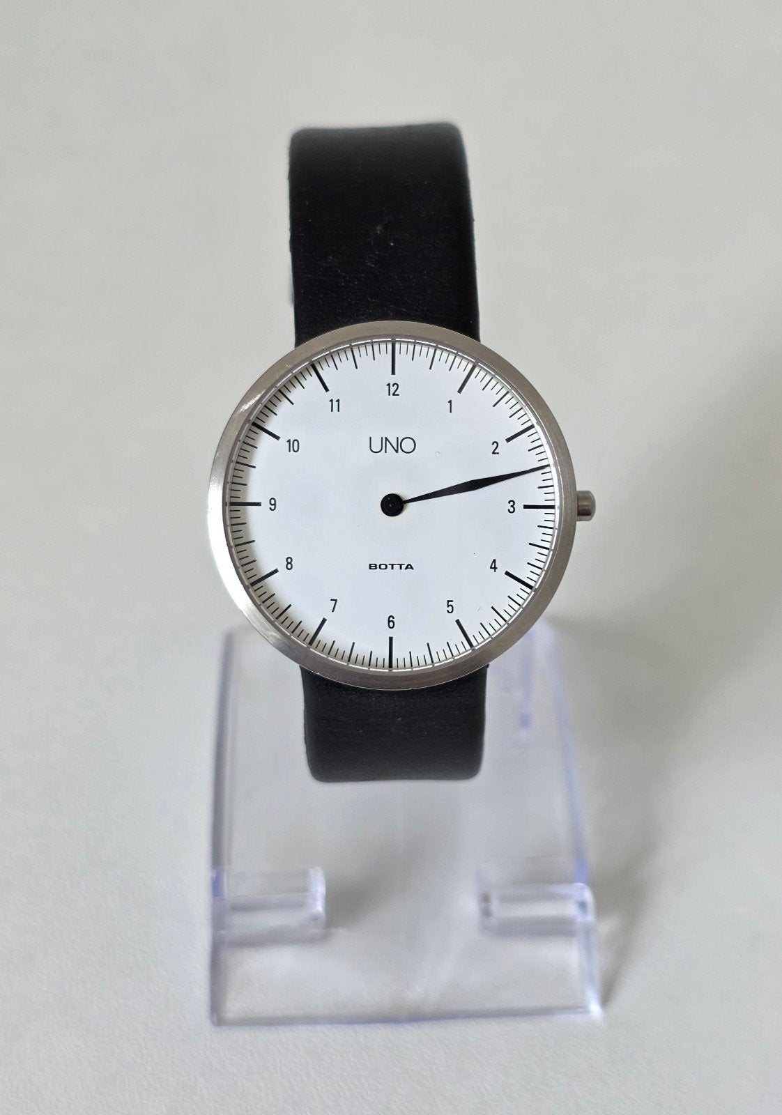 Botta Design UNO Polshorloge - éénwijzerhorloge, Ophalen of Verzenden, Zo goed als nieuw, Leer, Overige merken