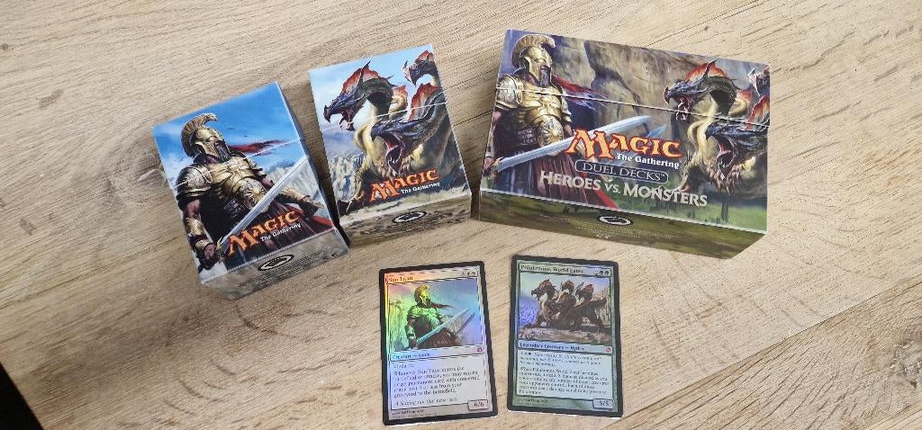 Duel Decks: Heroes vs Monsters, Ophalen of Verzenden, Zo goed als nieuw, Speeldeck