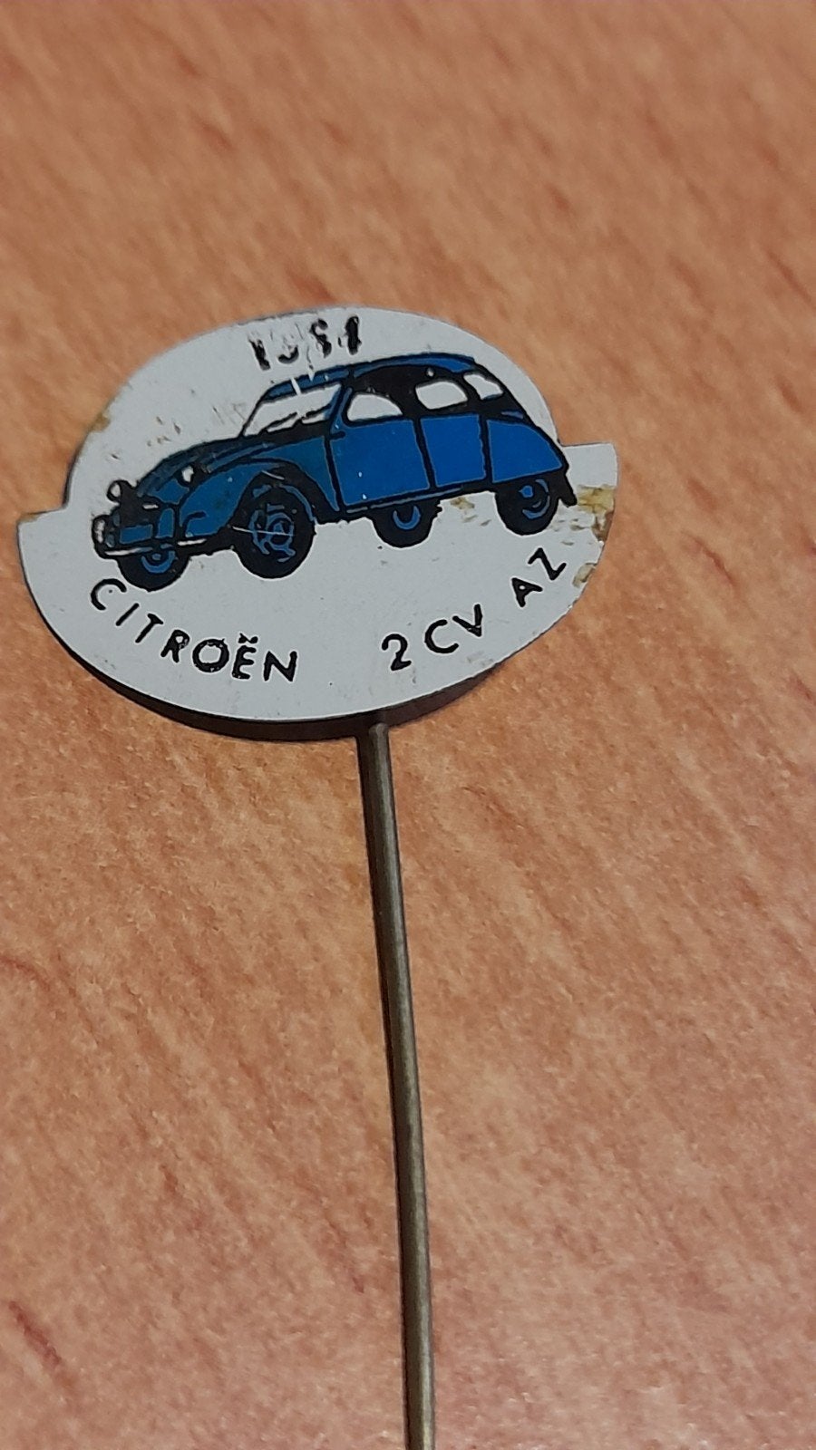 Vintage Citroën 2 CV AZ 1954 Speldje - Auto Pin, Verzenden, Gebruikt, Auto's