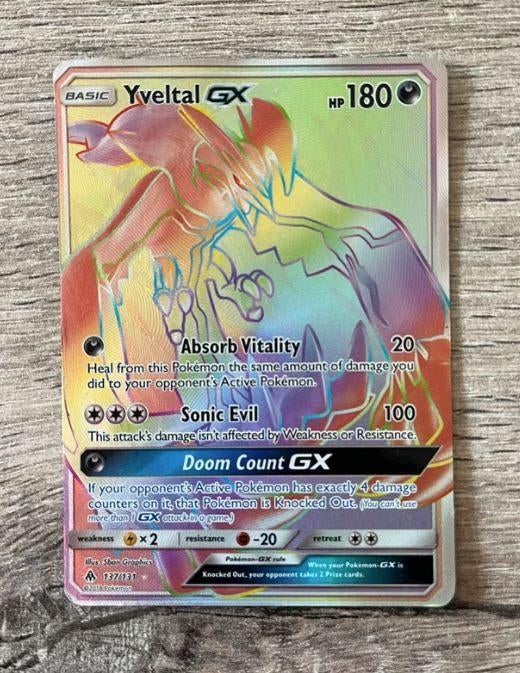 Pokemonkaart Yveltal GX (FLI 137), Verzenden