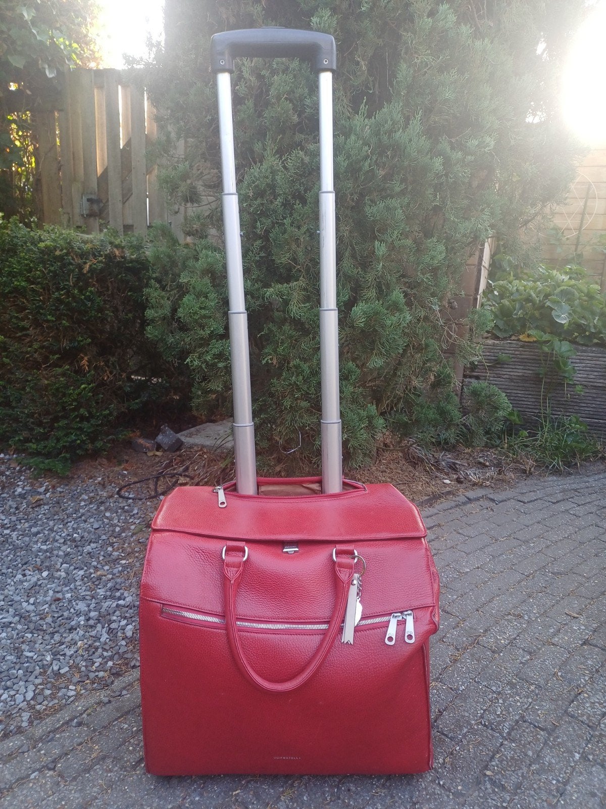 leren trolley, Ophalen of Verzenden