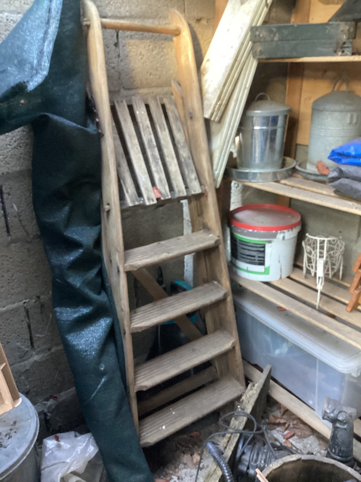 Oude ladder, Ophalen, Gebruikt, Minder dan 2 meter