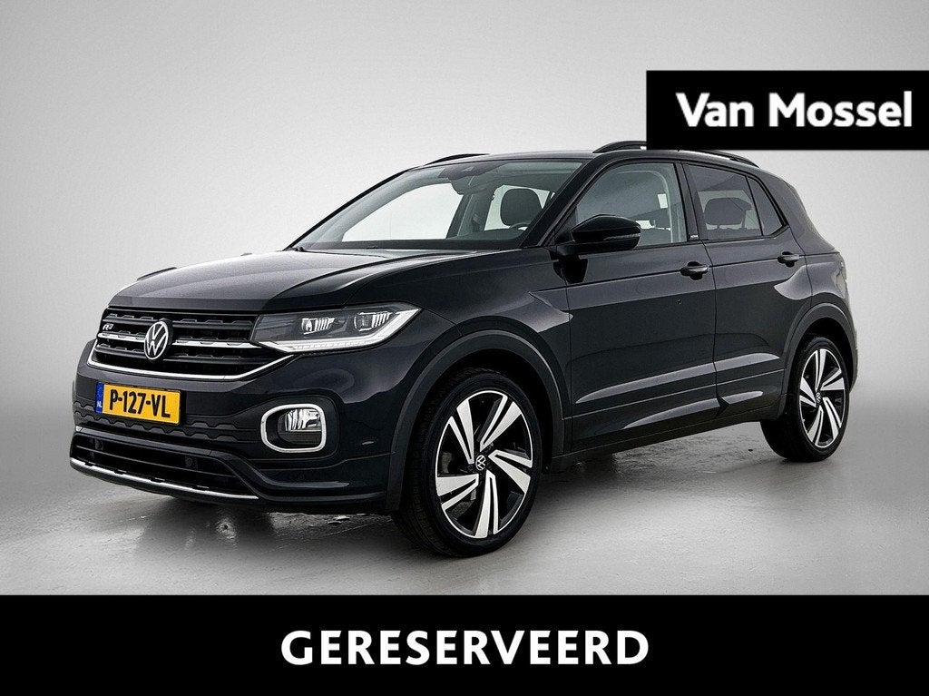 Volkswagen T-Cross 1.0 TSI R-Line | 115 PK | Automaat | Digi, Auto's, Volkswagen, 12 maanden, T-Cross, Gebruikt, Zwart