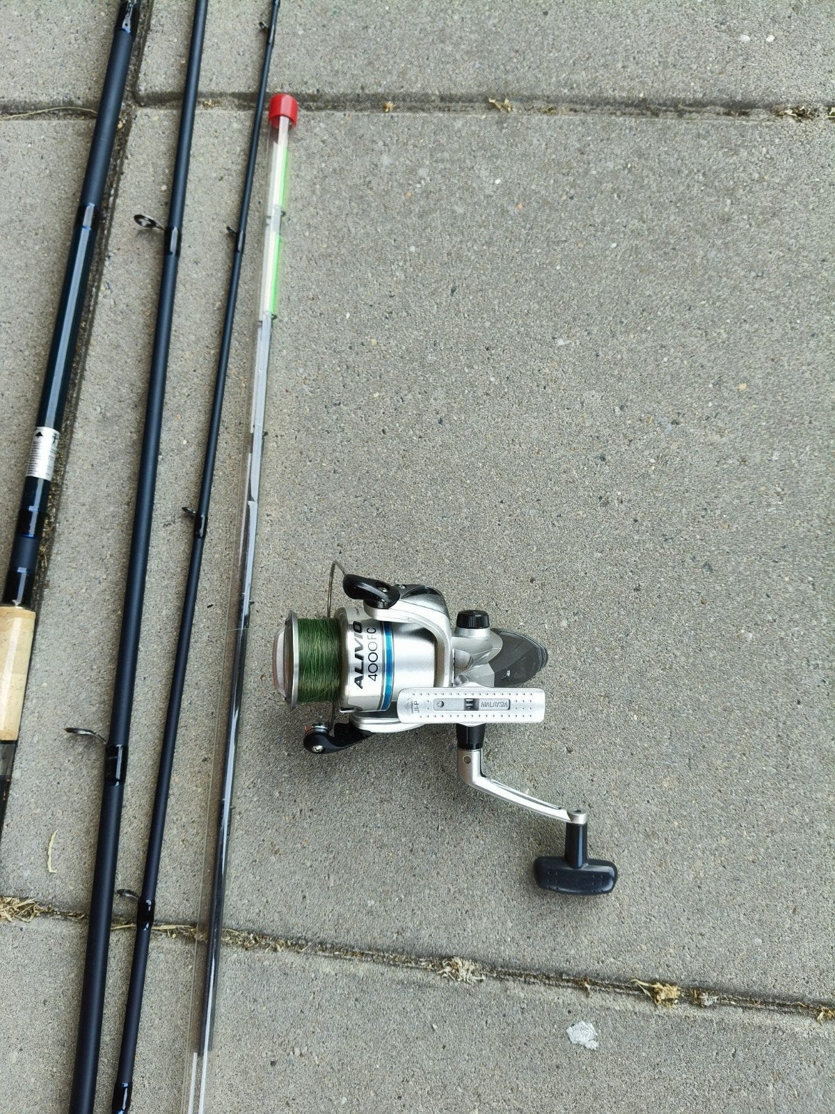 Complete hengelset met molen - Shimano Alivio 4000RC, Watersport en Boten, Ophalen, Gebruikt, Complete hengel