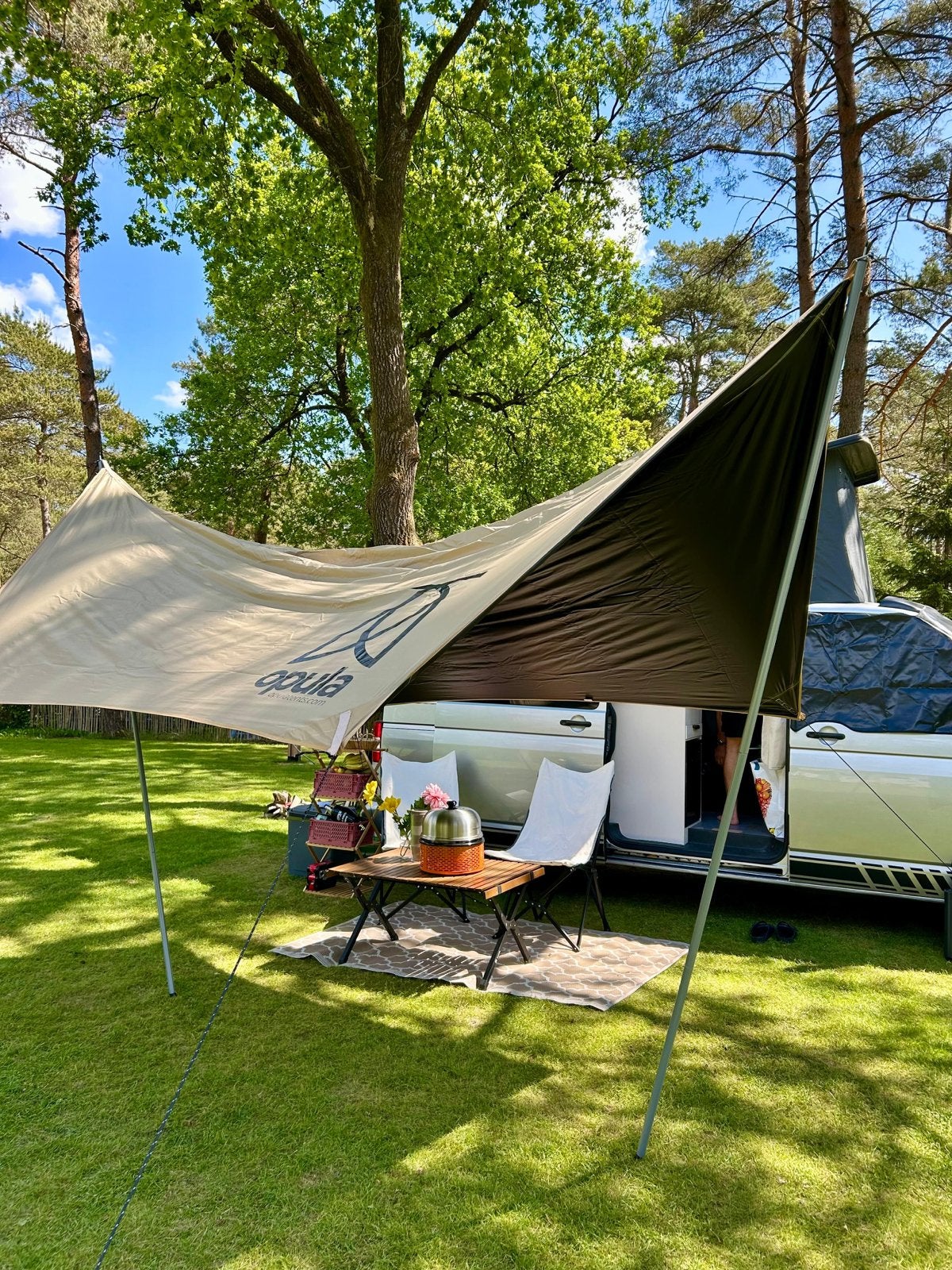 Opula Tarp Luifel 4x3m Gold/Beige - Zo goed als nieuw, Ophalen of Verzenden, Zo goed als nieuw