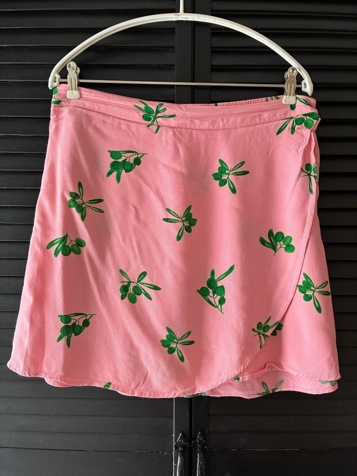 Fabienne Chapot Eyeland Skirt - Roze met olijfprint, Maat 42/44 (L), Ophalen of Verzenden, Zo goed als nieuw, Roze