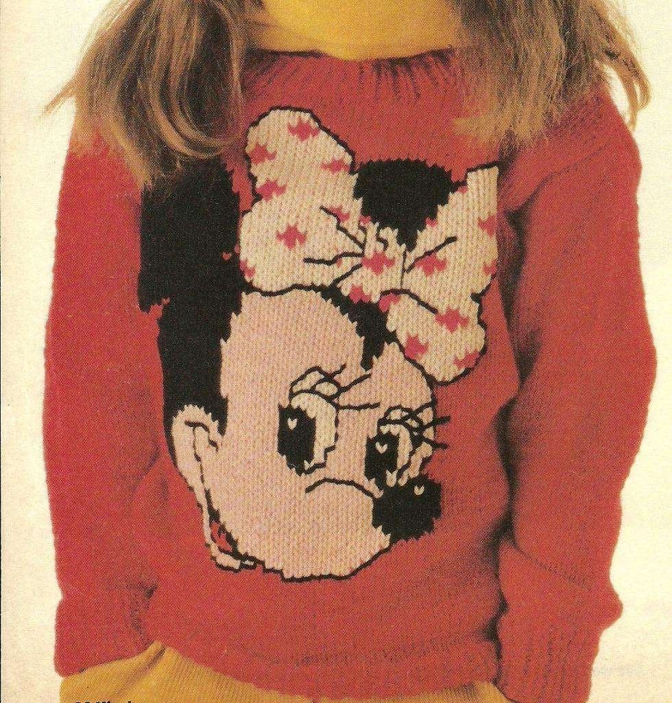 Minnie Mouse trui breipatroon, Ophalen of Verzenden, Zo goed als nieuw, Breien, Patroon of Boek
