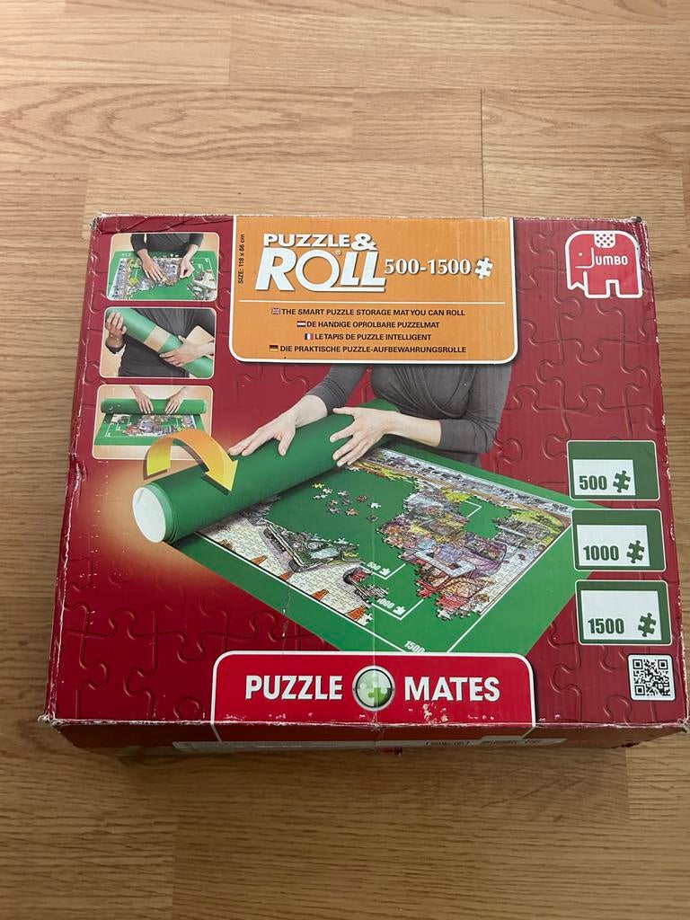 Jumbo Puzzle & Roll Mat voor 500-1500 stukjes, Ophalen of Verzenden, 500 t/m 1500 stukjes, Zo goed als nieuw, Overige typen