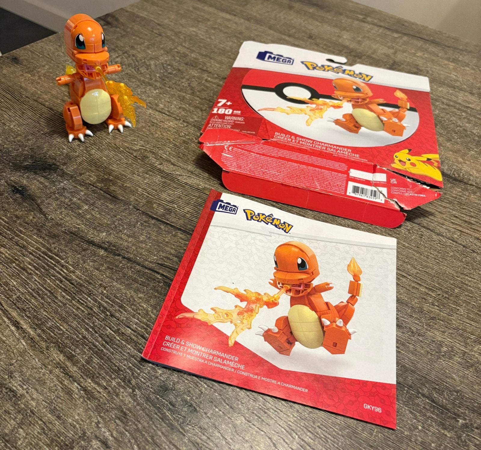 Pokémon Mega Construx Charmander, Ophalen of Verzenden, Zo goed als nieuw