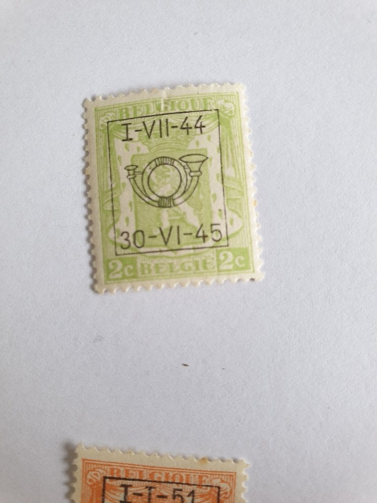 3224 belgie heraldieke leeuw 2c opdruk 1944-1945, Verzenden