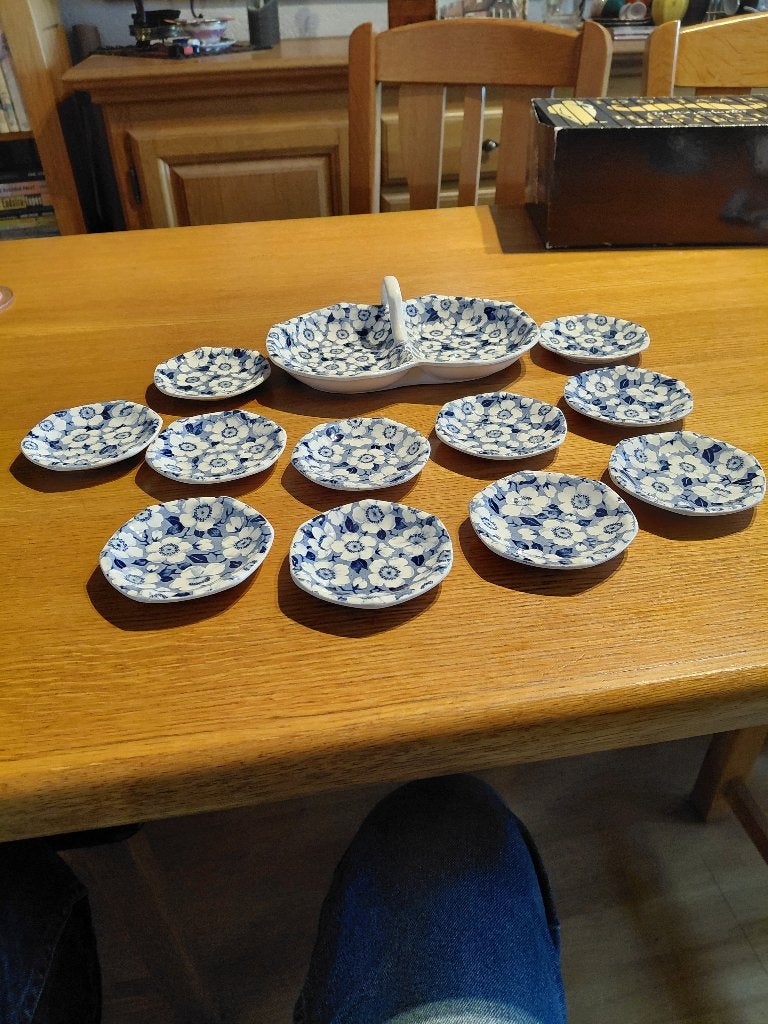 Serveersetje tapasset petit- four, Overige typen, Ophalen of Verzenden, Zo goed als nieuw, Overige stijlen
