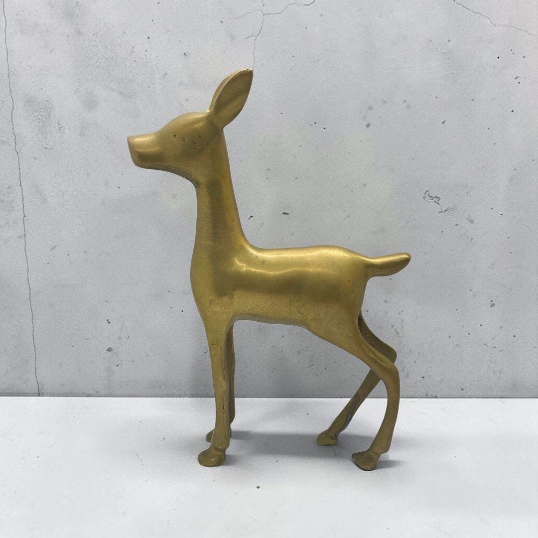 vintage grote messing bambi, Antiek en Kunst, Ophalen of Verzenden