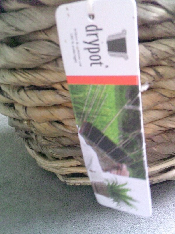 Drypot NIEUWE bloemenmand/pot Abaca Bananenblad doorsn.30cm, 25 tot 40 cm, Overige materialen, Rond, Nieuw