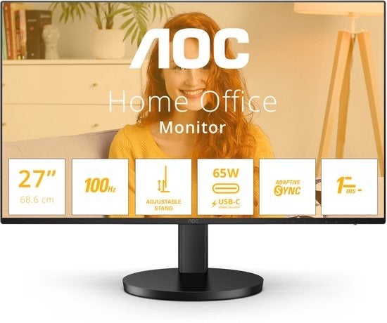 AOC Q27B3CF2 - 27" QHD IPS Monitor - USB-C 65W