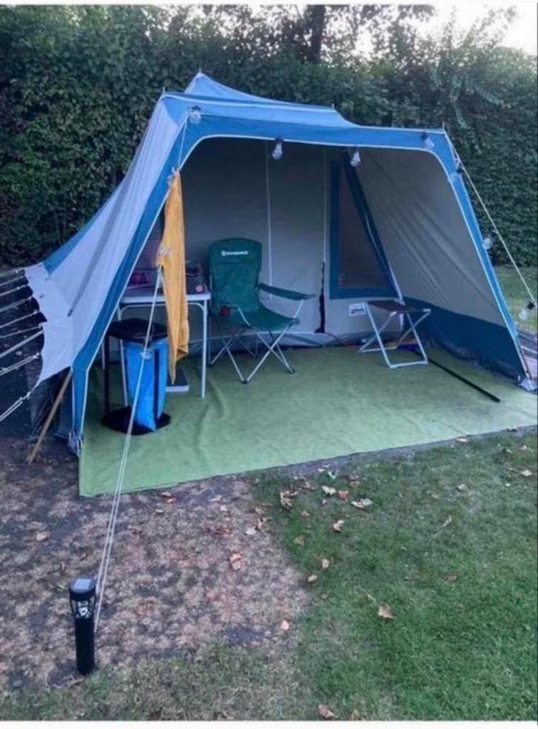 Obelink hypercamp gold katoen, Caravans en Kamperen, Ophalen, Gebruikt, Tot en met 4