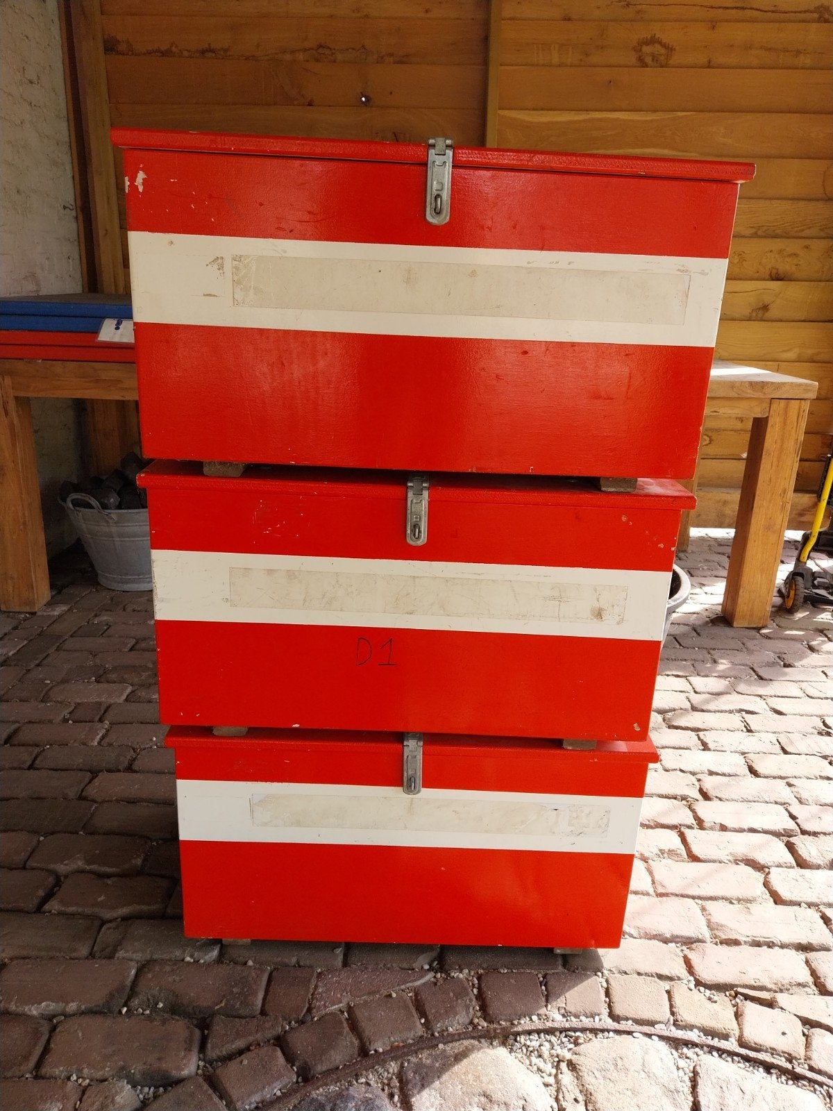 Stevige zware kisten afkomstig NL brandweerkorps, Ophalen, Minder dan 50 cm, 50 tot 100 cm, Zo goed als nieuw