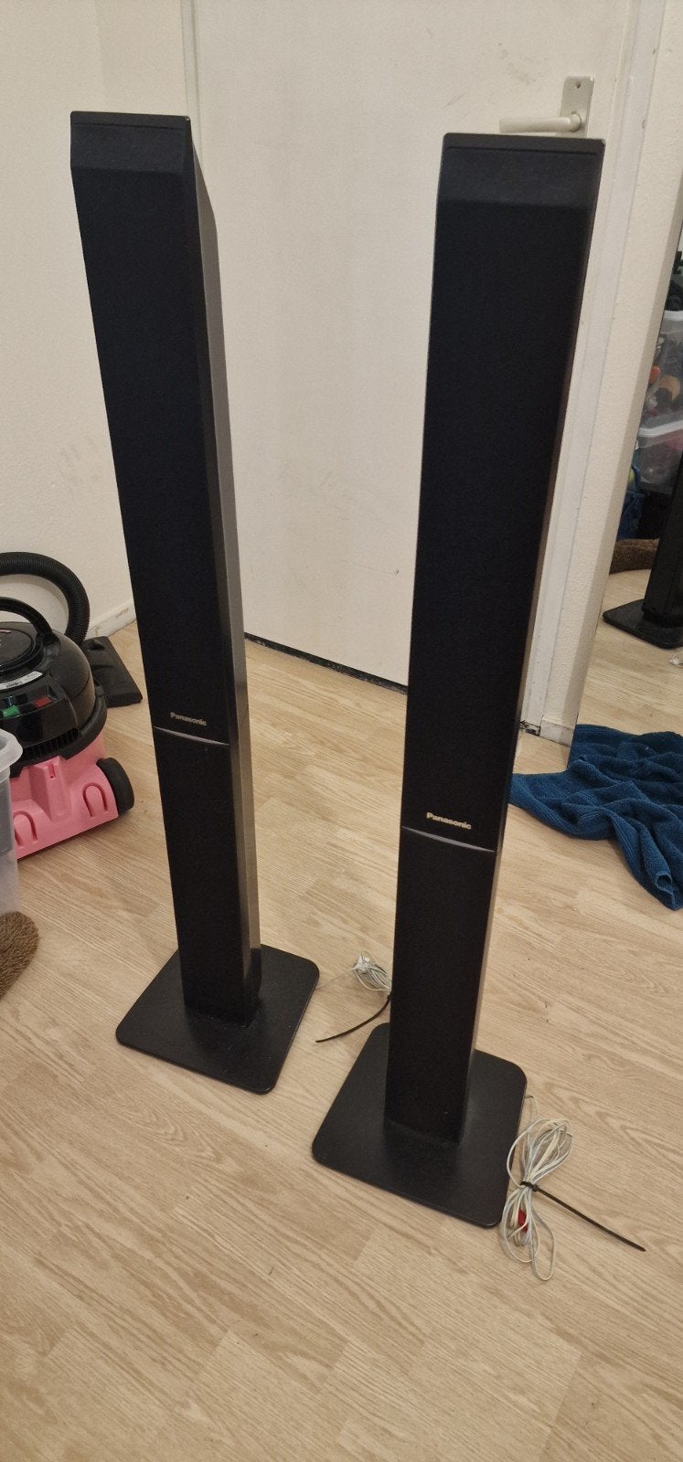 Panasonic SB-HF560 Zuilspeakers - Set van 2, Gebruikt, 120 watt of meer, Front, Rear of Stereo speakers, Ophalen