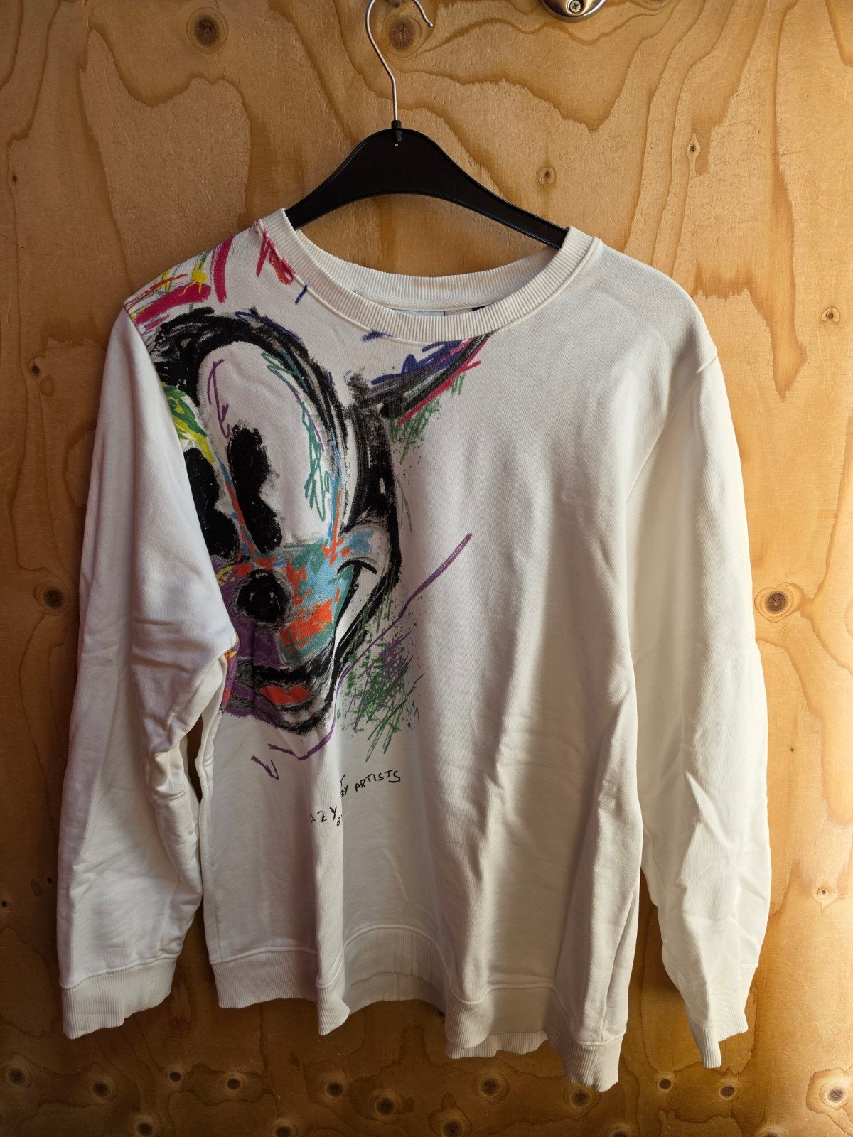 Desigual Disney Mickey Mouse sweater crazy art L/XL, Ophalen of Verzenden, Zo goed als nieuw