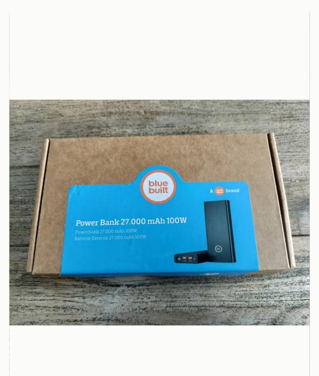 Blue Built Power Bank 27.000 mAh 100W - Nieuw in doos, Ophalen of Verzenden, Nieuw, Blue Built