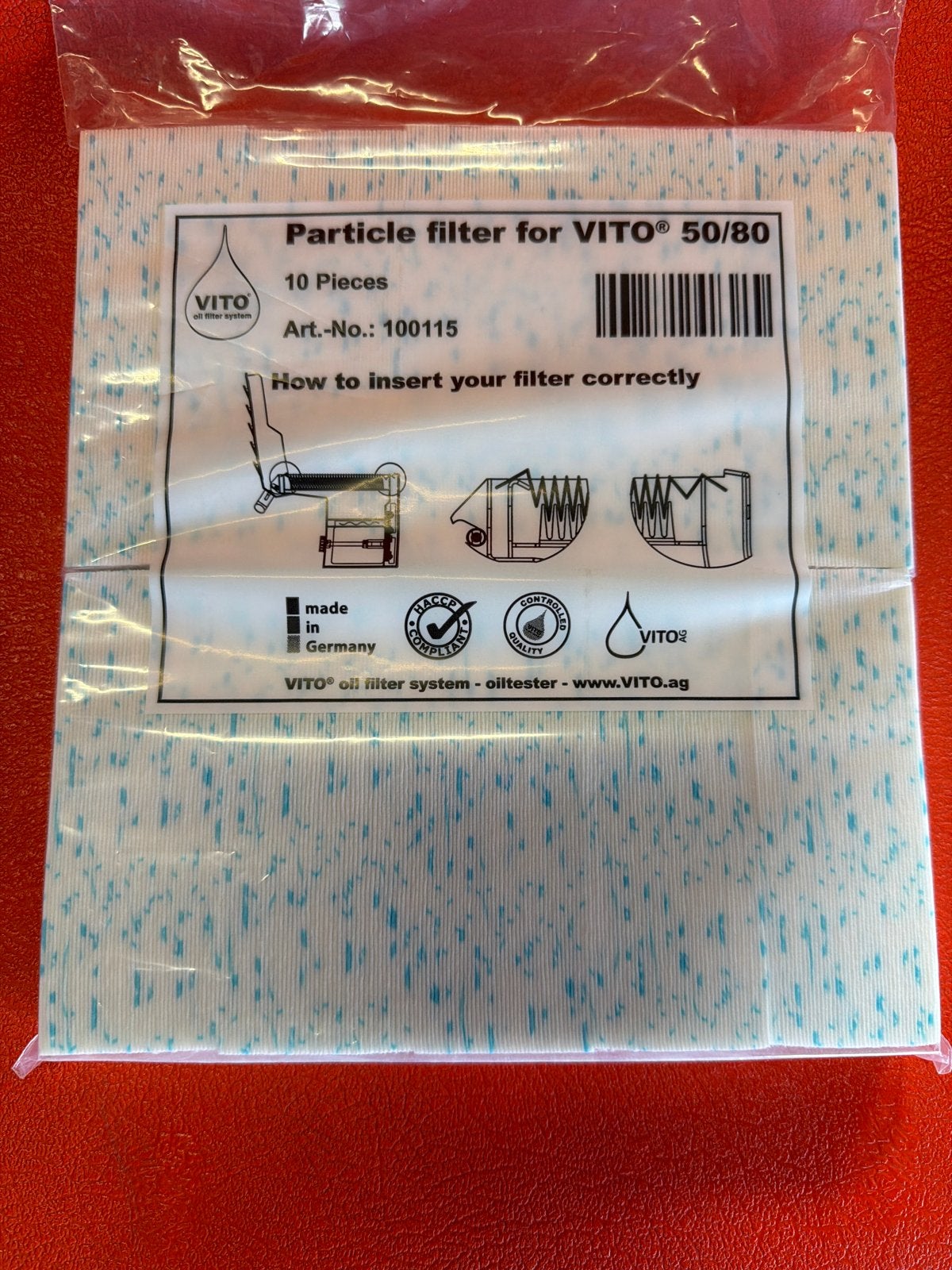 VITO 50/80 Deeltjesfilter - 10 Stuks - Art.nr. 100115, Nieuw, Ophalen of Verzenden, Nvt, Nvt