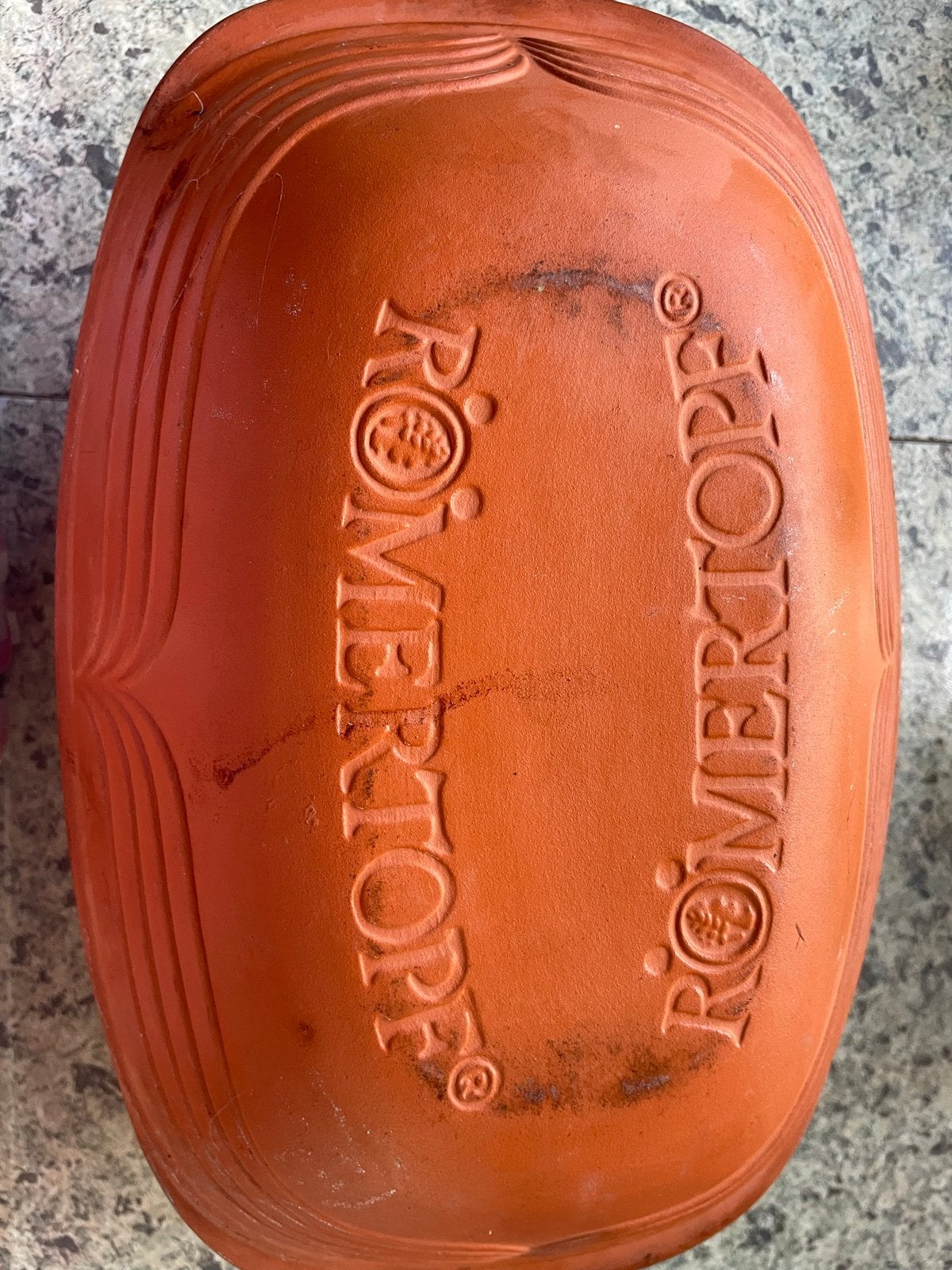 Originele Römertopf - Onbeschadigd met lichte gebruikssporen, Ophalen, Steen/keramiek, Overige typen, Gebruikt