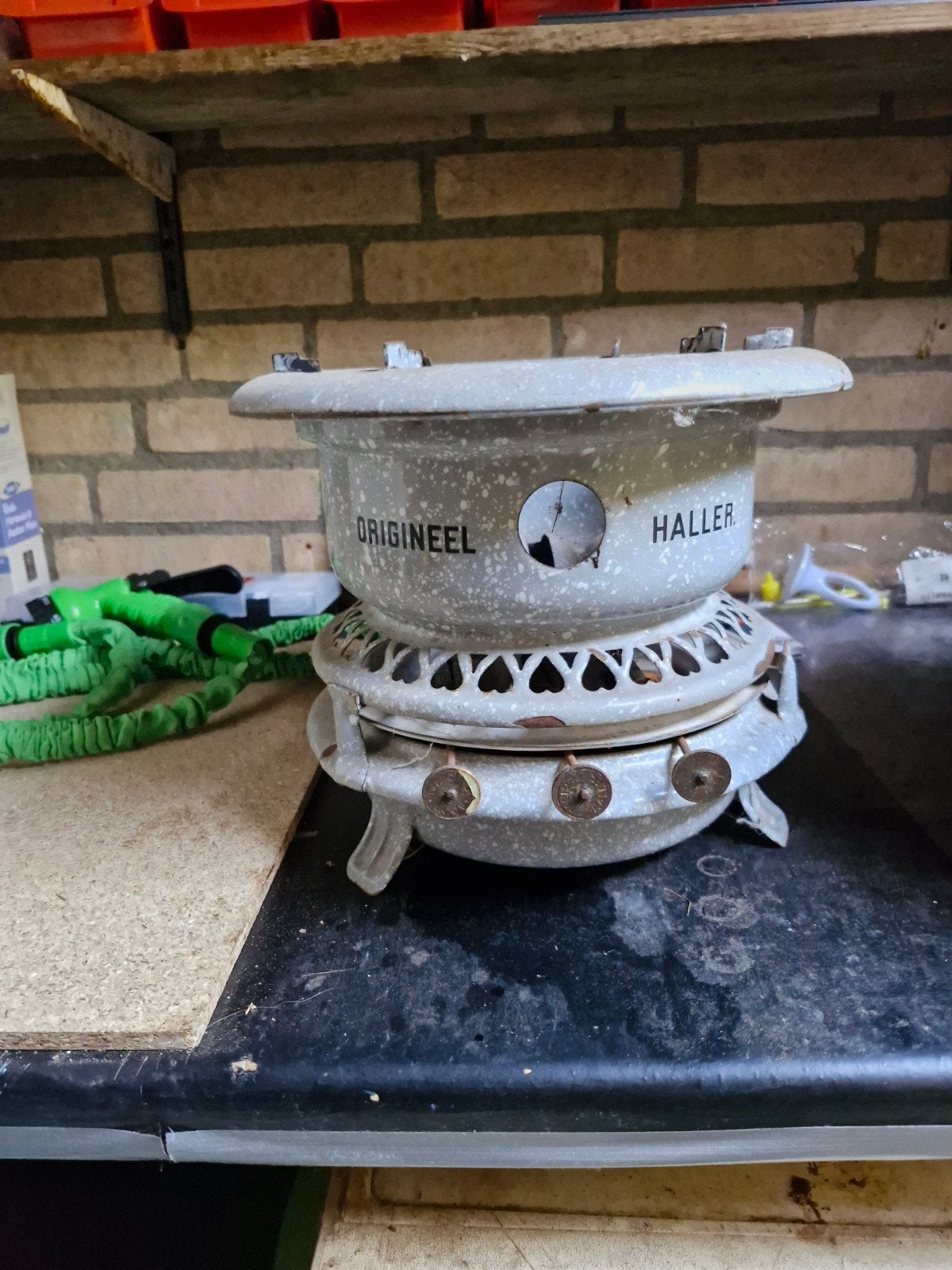 Originele Haller Emaille Petroleumstel, Ophalen of Verzenden