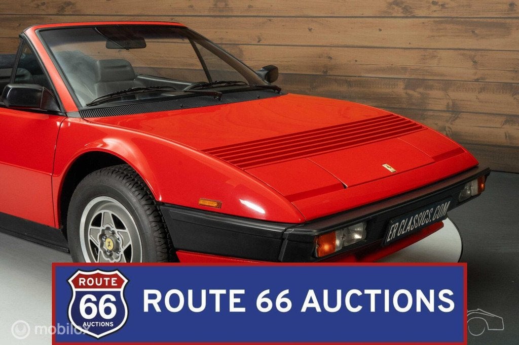 Ferrari Mondial Cabriolet | 1984 | Route 66 Auctions, Auto's, Overige carrosserieën, Zwart, Bedrijf, Handgeschakeld