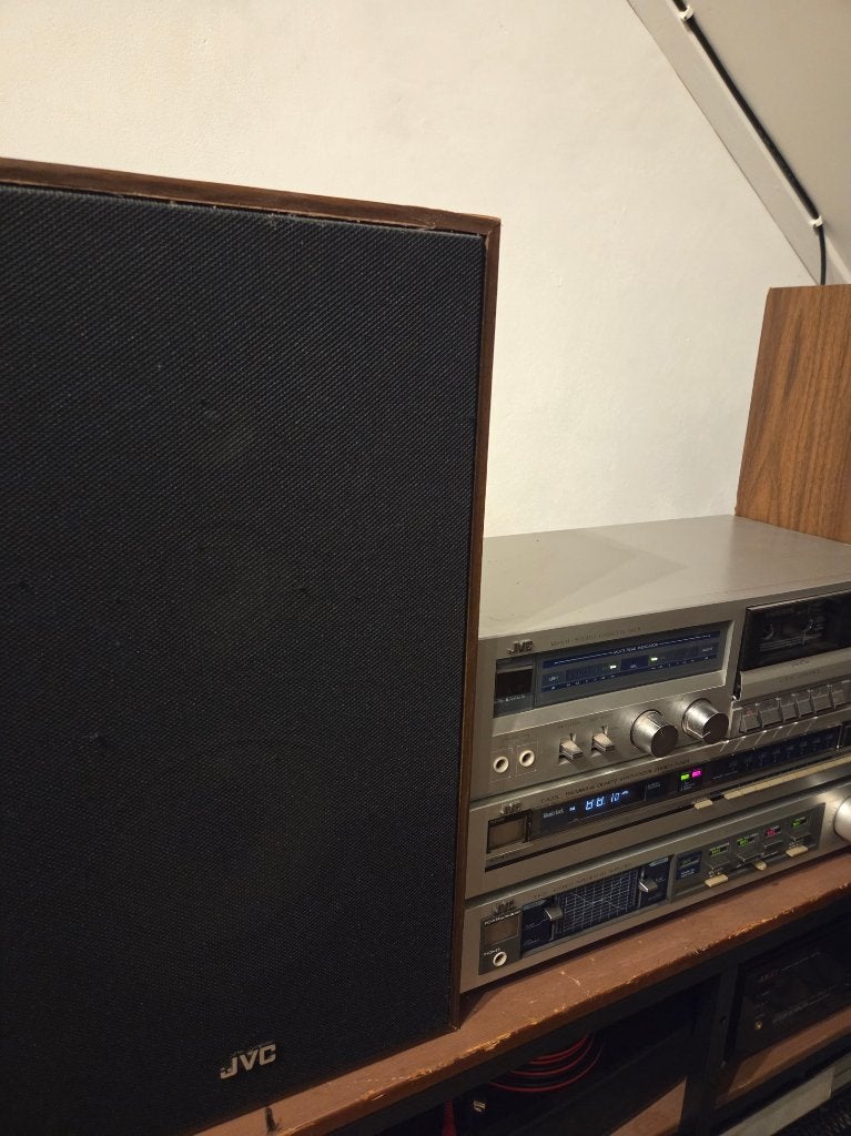 JVC stereo set met luidsprekers, JVC, Losse componenten, Zo goed als nieuw, Ophalen