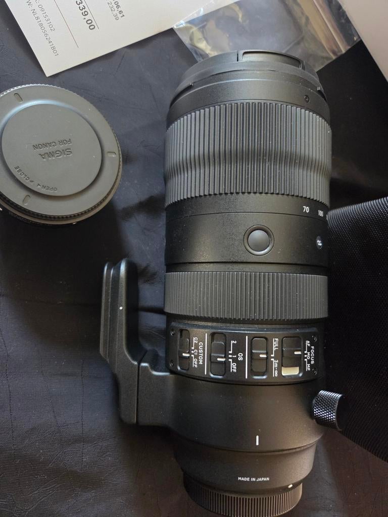 Sigma 70-200mm f2.8 DG OS HSM Sport (Canon EF)+Teleconverter, Ophalen, Zo goed als nieuw, Telelens, Zoom