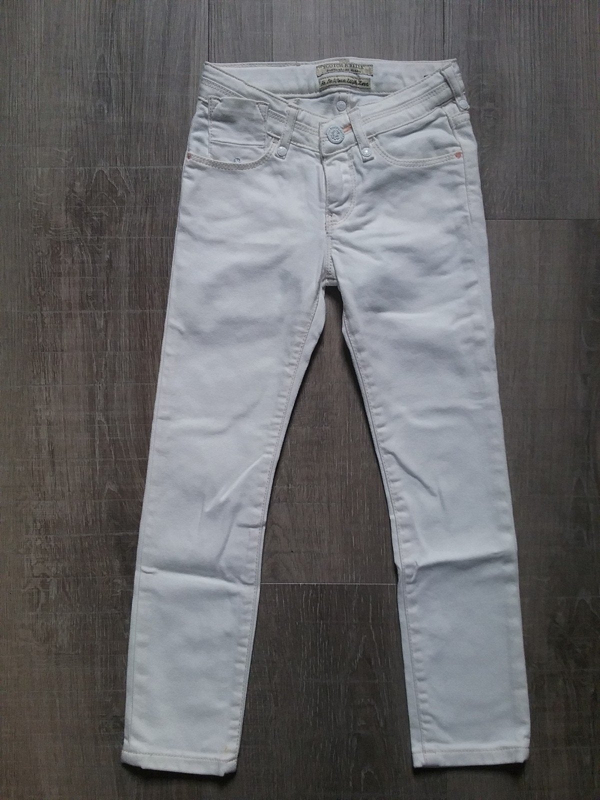 Nieuwe witte meisjes broek scotch r'belle 104, Ophalen of Verzenden, Nieuw
