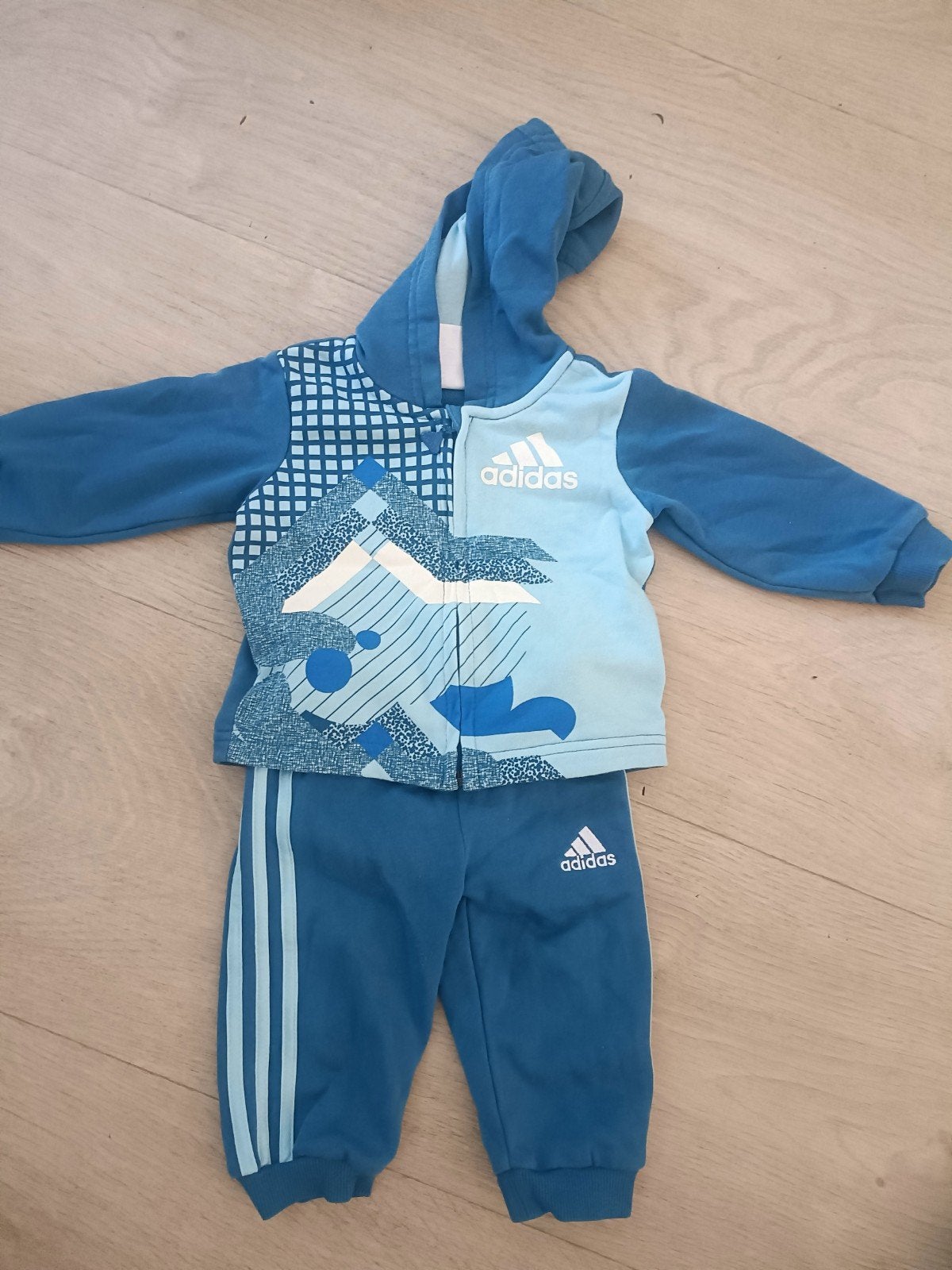 Adidas baby trainingspak blauw, Ophalen of Verzenden, Gebruikt, Adidas, Jongen