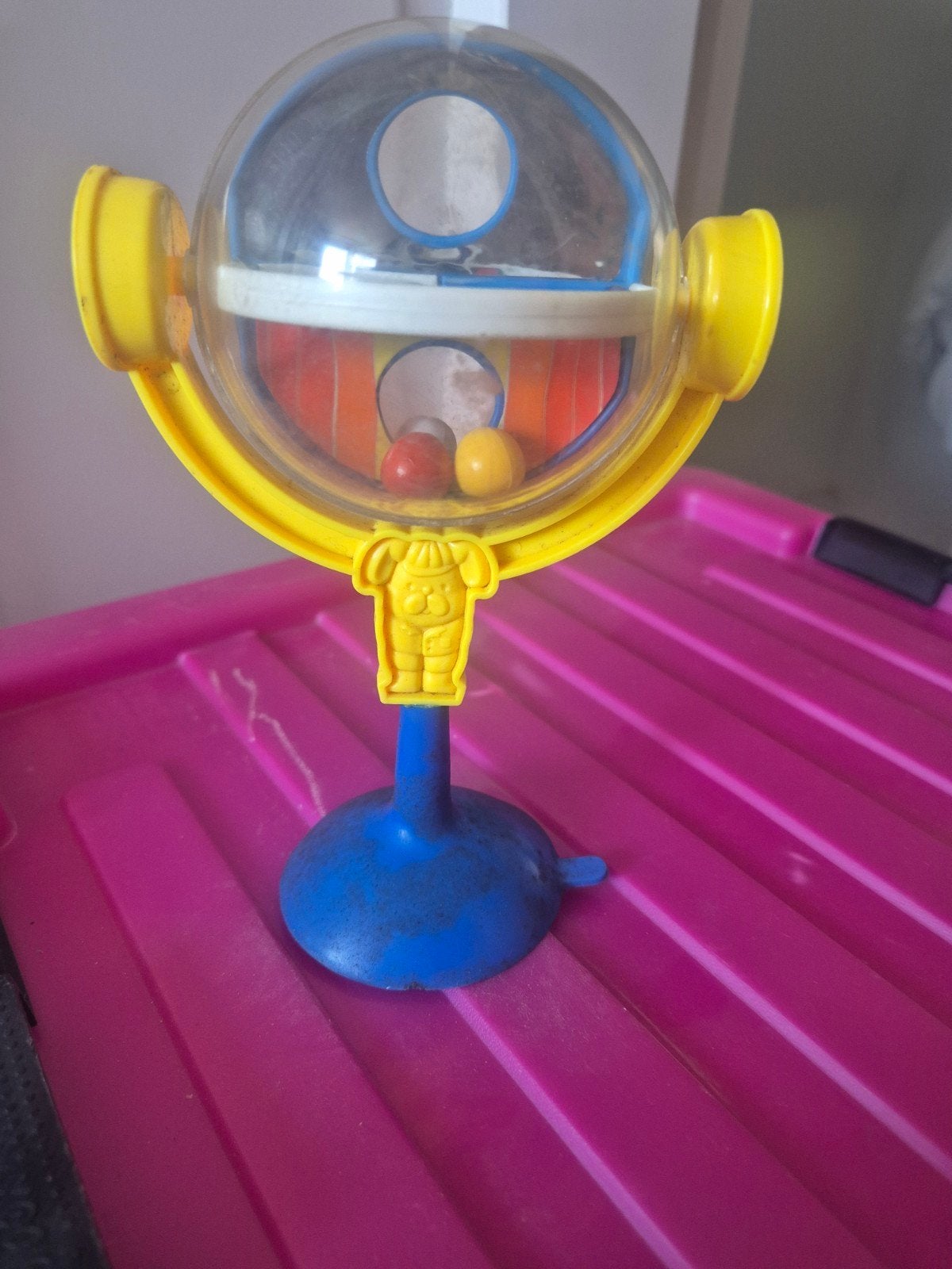 Baby draaispeelgoed met zuignap voor kinderstoel/tafel, Ophalen