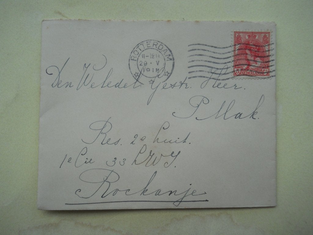 Nederland 1899 Brief met Nvph.60 Rotterdam-Rockanje Lakzegel, Ophalen of Verzenden, Brief
