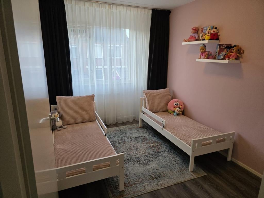 2x IKEA Kritter peuterbed 70x160cm met matras en zijsteun, Gebruikt, 70 tot 85 cm, 160 tot 180 cm, Ophalen