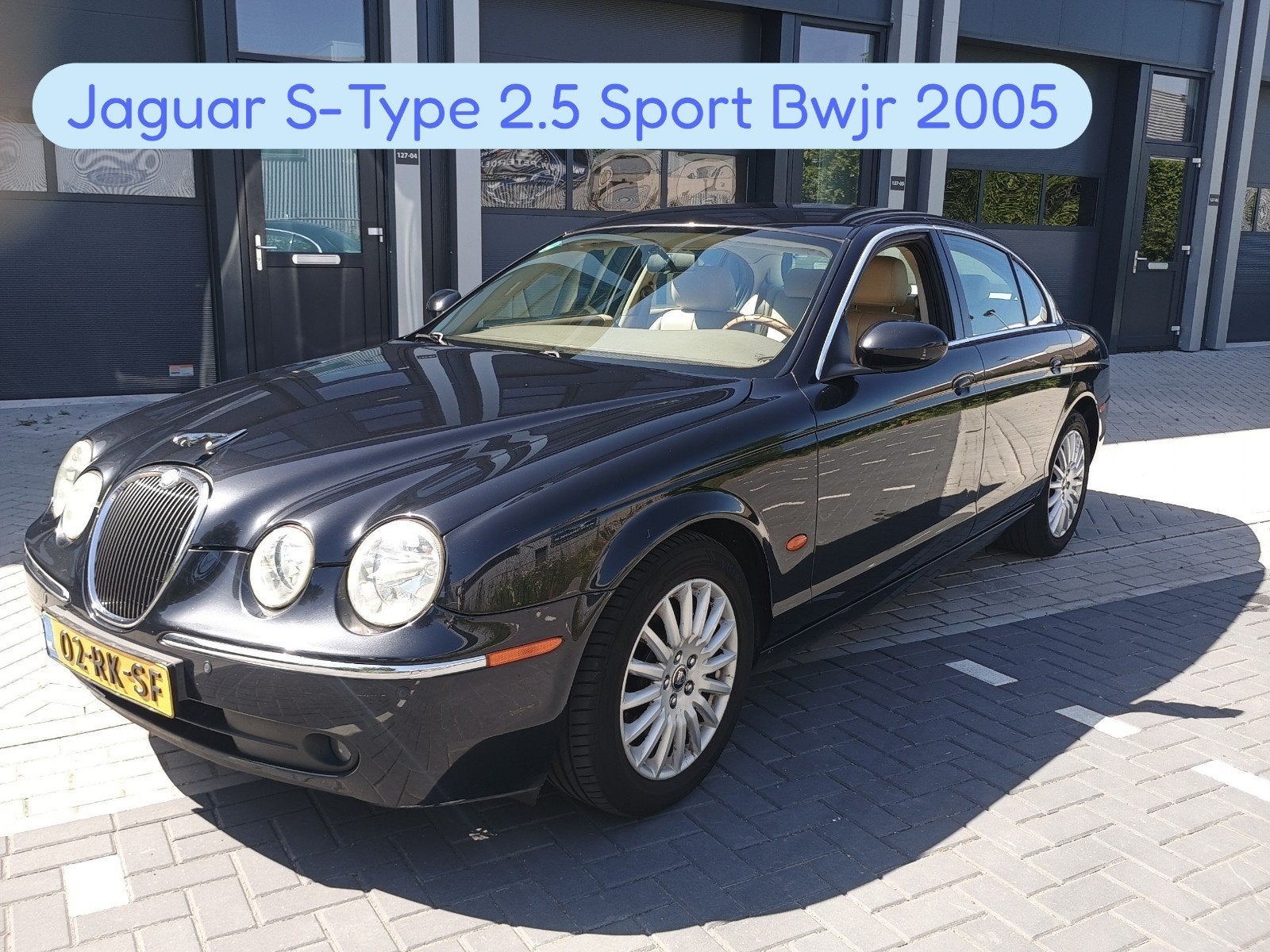 Jaguar S-Type 2.5 V6 Sport AUT 2005 Zwart, Auto's, Automaat, Achterwielaandrijving, Beige, 2497 cc