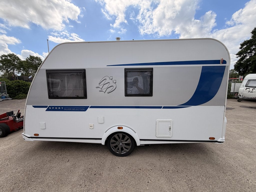 Knaus Sport Silver Selection 400 LK Voortent+Stapelbed+1300K, Caravans en Kamperen, Dwarsbed, 750 - 1000 kg, Schokbreker, 4 tot 5 meter