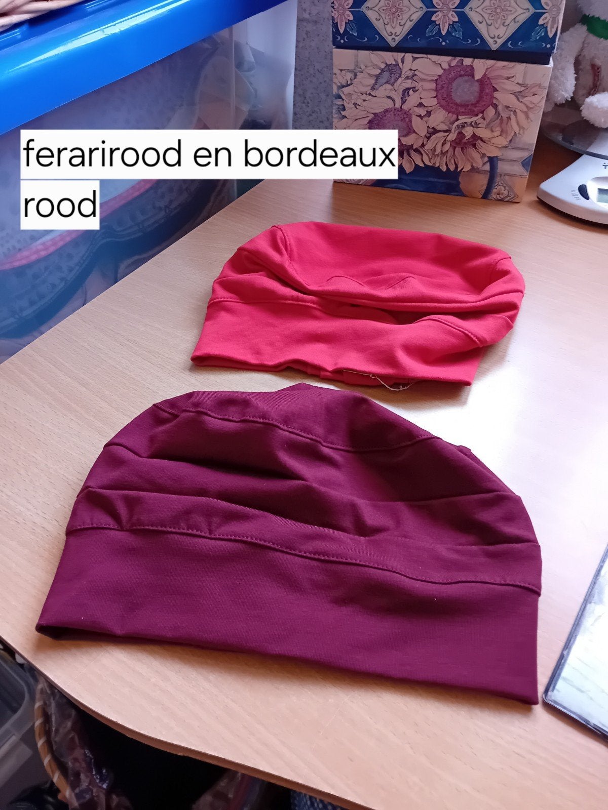 Chemo mutsje met haarband in herfstkleuren, Kleding | Dames, Ophalen of Verzenden, Nieuw, Muts