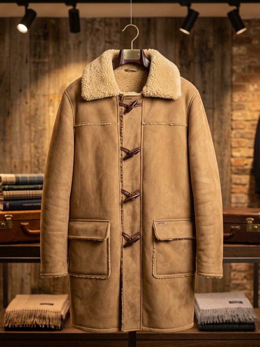 Luxe Gipsy Suede Lammy Coat met Houtje-Touwtje Sluiting, Kleding | Dames, Bruin, Ophalen of Verzenden, Zo goed als nieuw, Gipsy