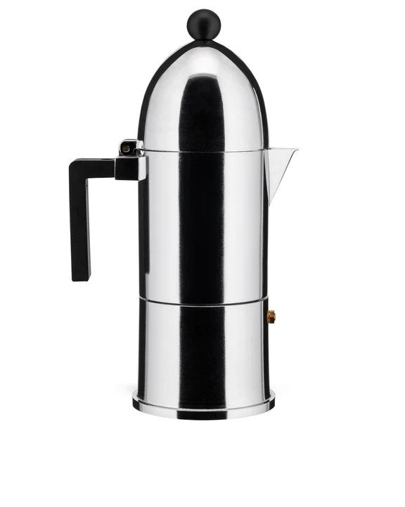 Alessi La cupola by Aldo Rossi ESPRESSO COFFEE MAKER, Afneembaar waterreservoir, Espresso apparaat, Nieuw, Gemalen koffie