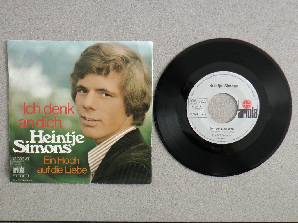 Heintje Simons - Ich denk an dich VINYL SINGLE, Gebruikt, Pop, Fotohoes, Ophalen of Verzenden