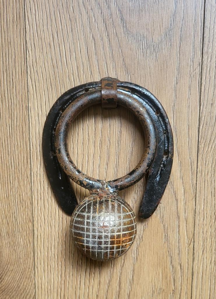 Oude handgemaakte deurklopper, Antiek en Kunst, Ophalen of Verzenden
