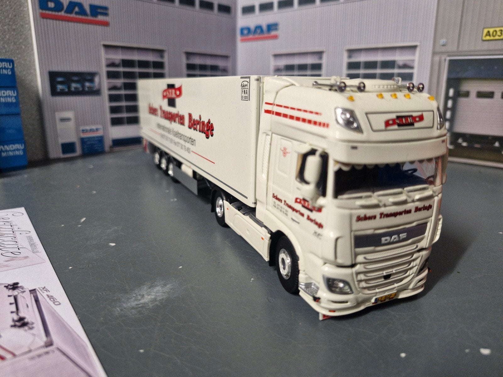 daf XF met koeltrailer tekno S.T.B., Ophalen of Verzenden, Zo goed als nieuw, Bus of Vrachtwagen, Tekno
