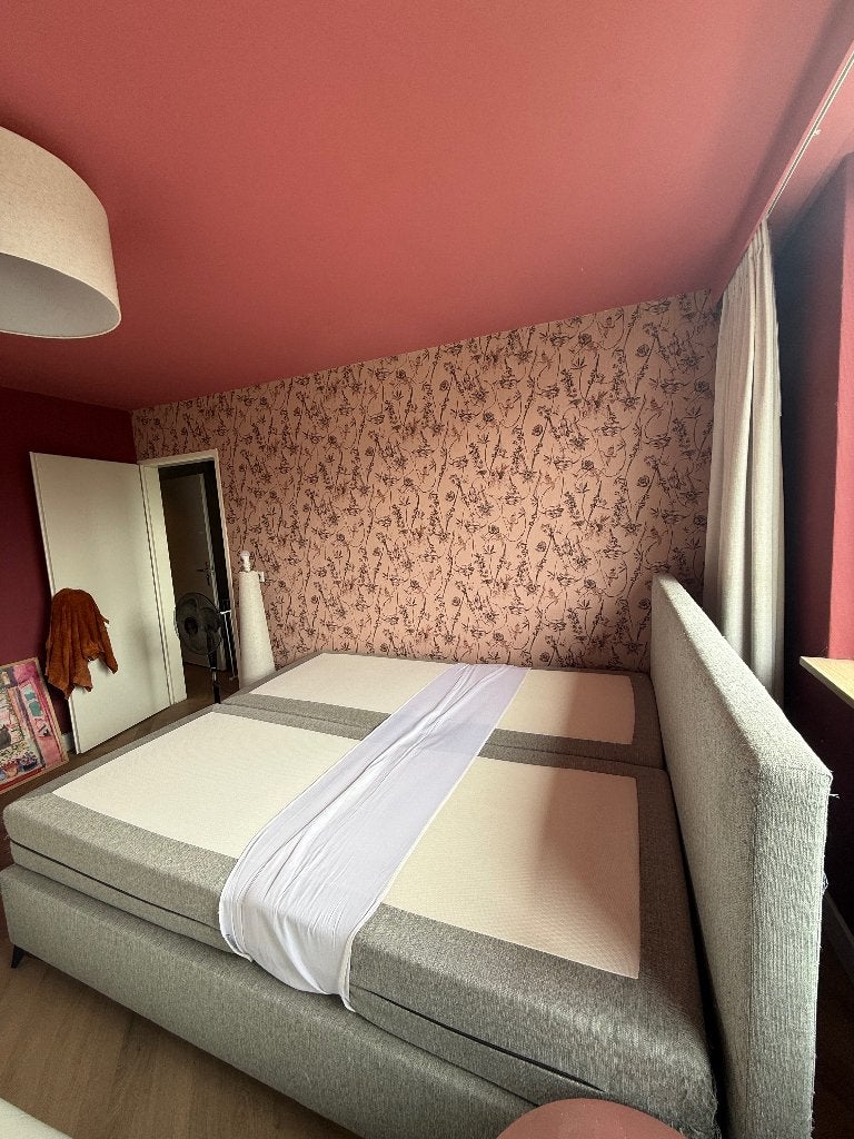 Swiss sense boxspring 180x210, Ophalen, Gebruikt, 210 cm, Tweepersoons