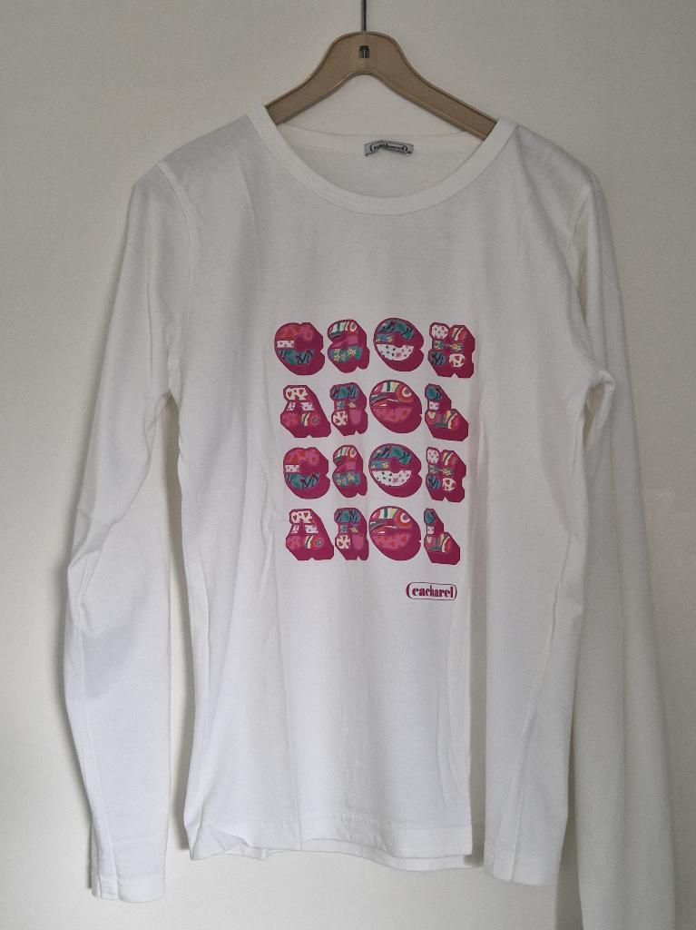Longsleeve - maat M - Cacharel, Maat 38/40 (M), Wit, Ophalen of Verzenden, Lange mouw