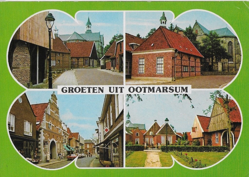 Ch201 ansichtkaart groeten uit ootmarsum gelopen, Ophalen of Verzenden, 1980 tot heden, Gelopen