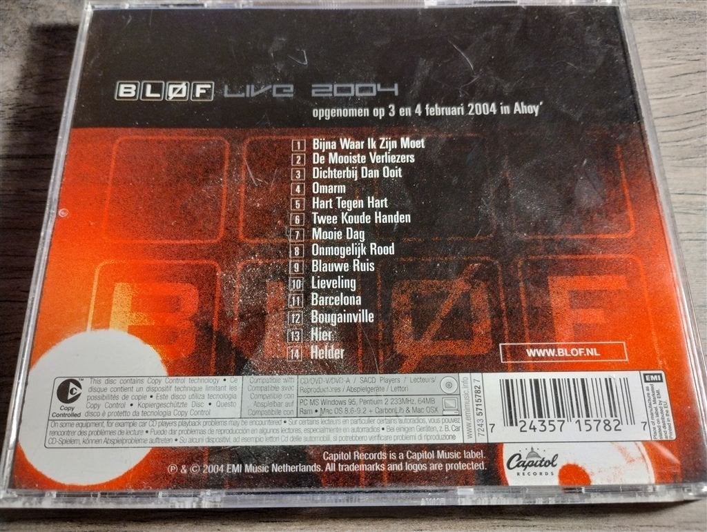Blof - Live 2004, Ophalen of Verzenden, Zo goed als nieuw, Levenslied of Smartlap