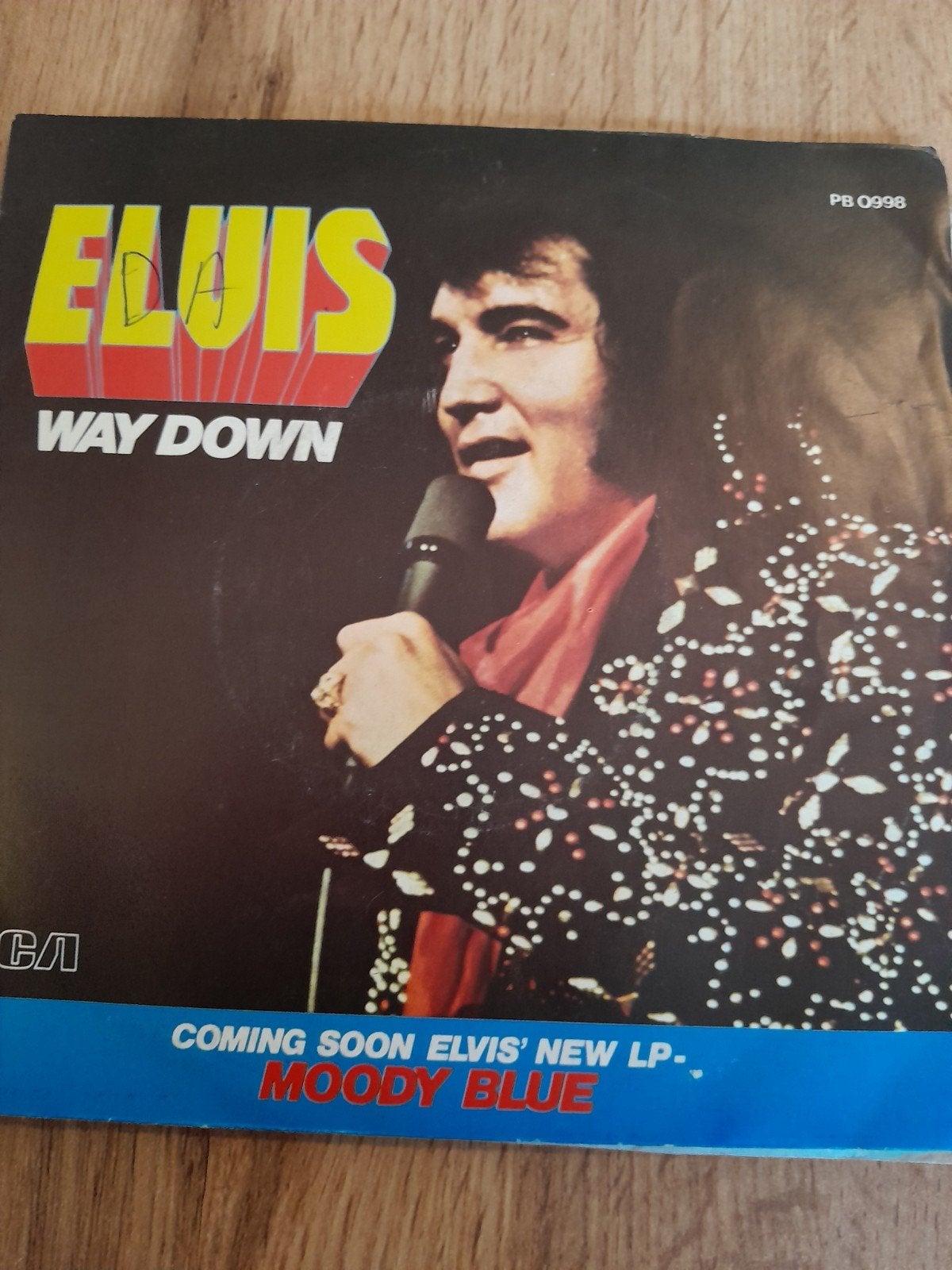 elvis presley 7inch way down, Ophalen of Verzenden, Zo goed als nieuw, Pop
