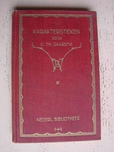 Karakteristieken door D. Th. Jaarsma - Nederl. Bibliotheek, Ophalen of Verzenden, D. Th. Jaarsma
