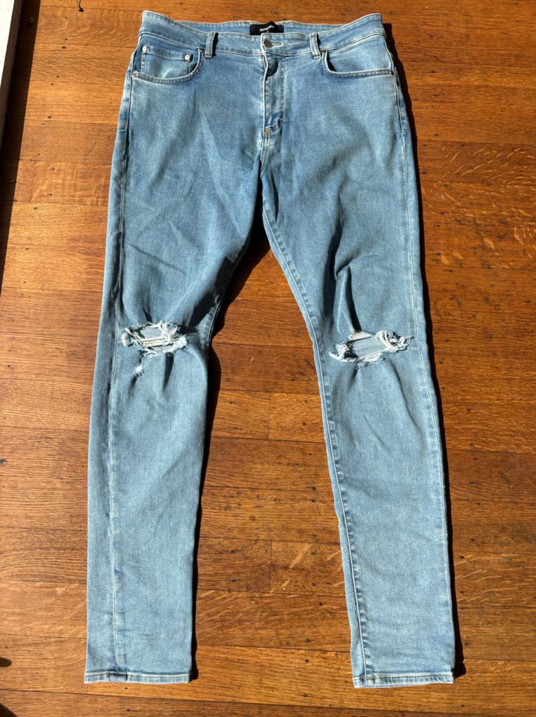 Represent Destroyer Denim Jeans - Blauw, Ophalen of Verzenden, Zo goed als nieuw, Blauw, W33 - W34 (confectie 48/50)