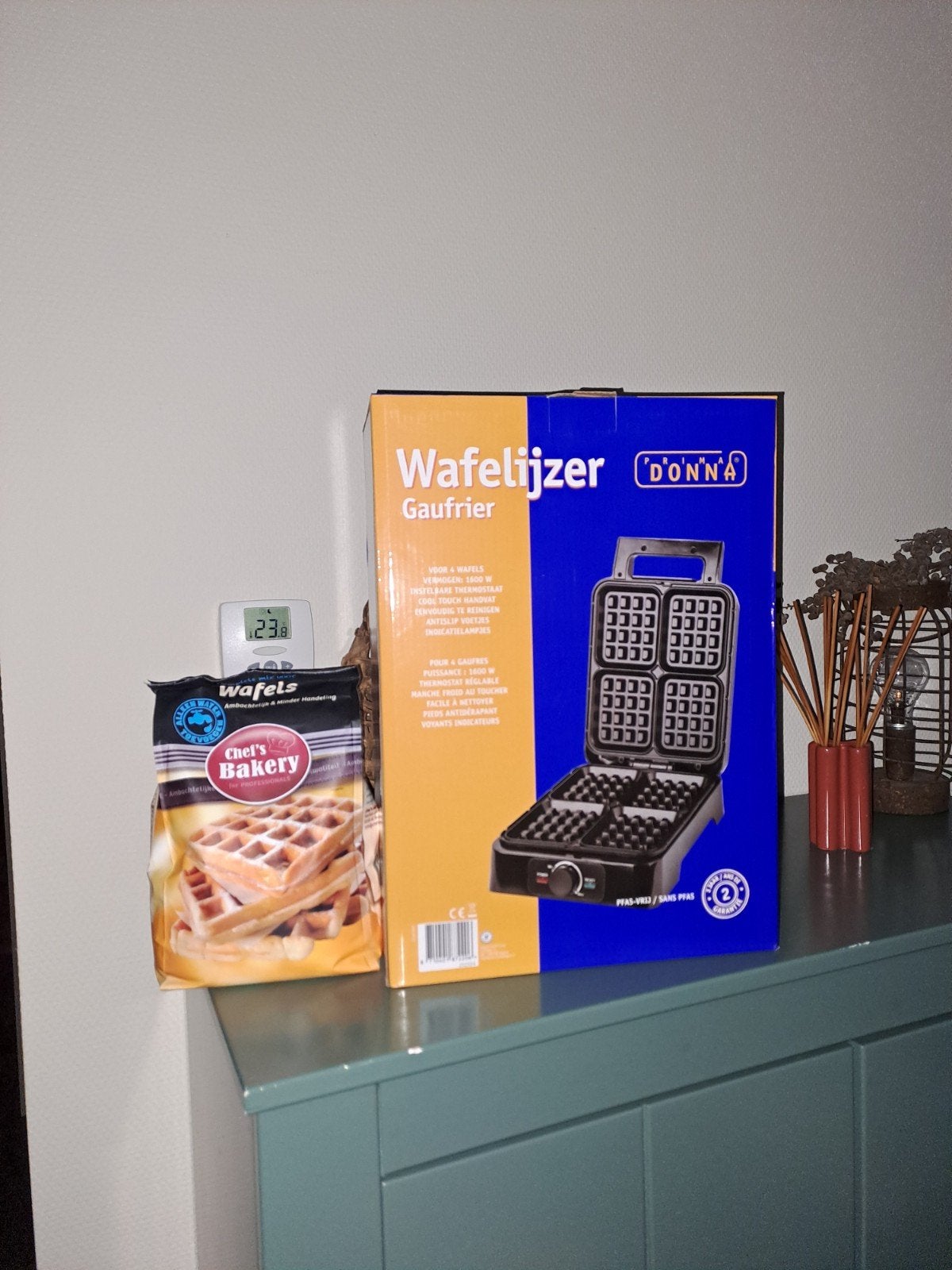 Bijna gratis af te halen wafelijzer, Ophalen